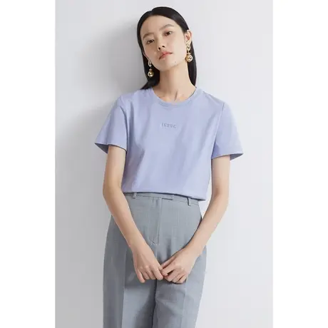 INSUN恩裳夏季纯棉休闲百搭T恤图片