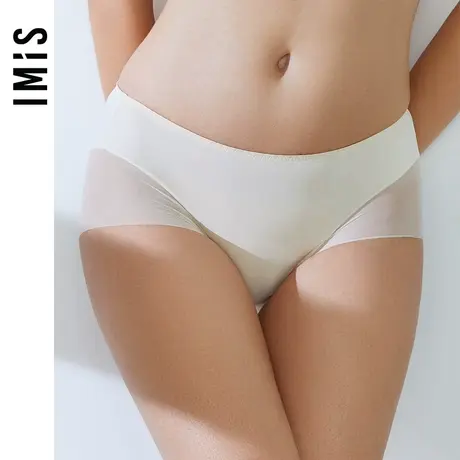 爱美丽IMIS内裤女网纱性感蕾丝低腰包臀平角裤IM23AWU1商品大图