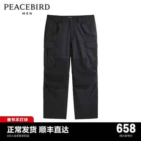 【商场同款】太平鸟男装工装裤24春新款户外直筒男士裤 B2GLE1359图片