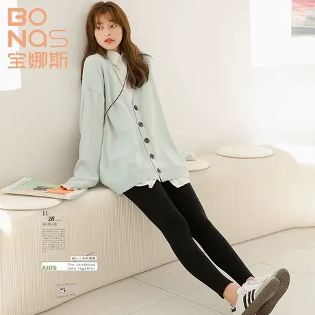 新款打底裤女裤外穿紧身高腰小脚九分显瘦黑色春秋冬款铅笔小黑裤图片