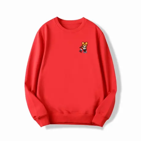 Ohlyah小众潮牌小老虎百搭休闲宽松情侣圆领套头卫衣女班服定制图片