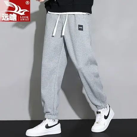 重磅男士卫裤2023春秋季新款哈伦束脚运动九分裤锥形工装休闲裤子商品大图