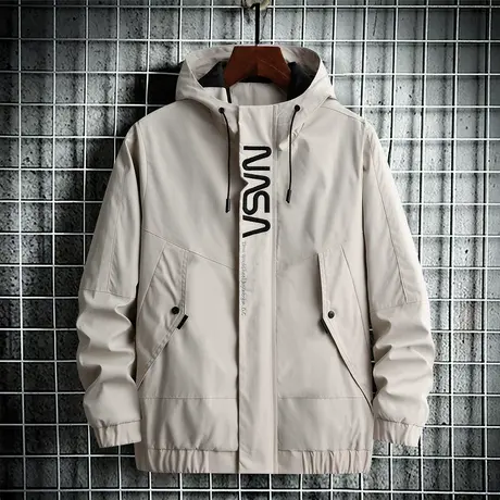 韩版立领外套男2021秋季新款潮男夹克痞帅棒球服帅气潮流春秋上衣商品大图