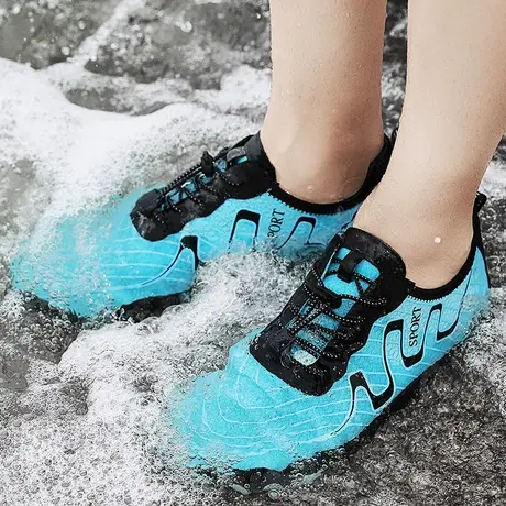 雨鞋男士时尚钓鱼水鞋男款洗车防水鞋户外防滑沙滩速干溯溪涉水鞋商品大图