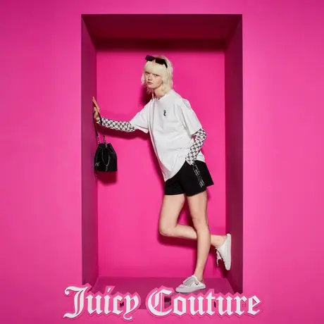 Juicy Couture橘滋2023新款简洁logo印花短袖T恤图片