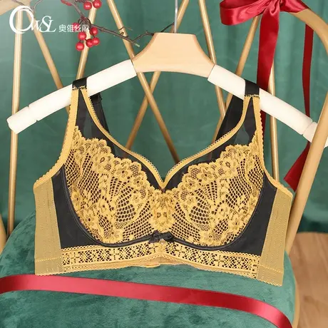 奥维丝丽线下正品内衣女薄款大胸显小软钢圈上托收副乳文胸2274商品大图