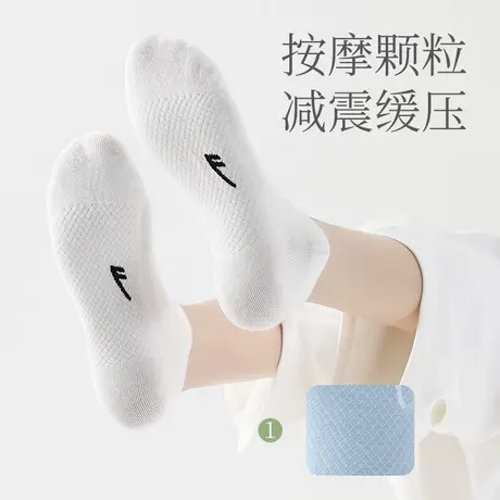 Warrior/回力袜子女夏季薄款按摩底短袜夏天棉袜透气船袜运动袜商品大图