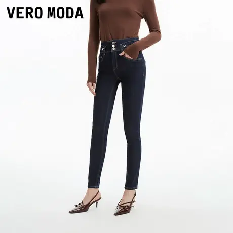 Vero Moda奥莱牛仔裤女春秋新款高腰修身显瘦小脚铅笔裤子流行图片