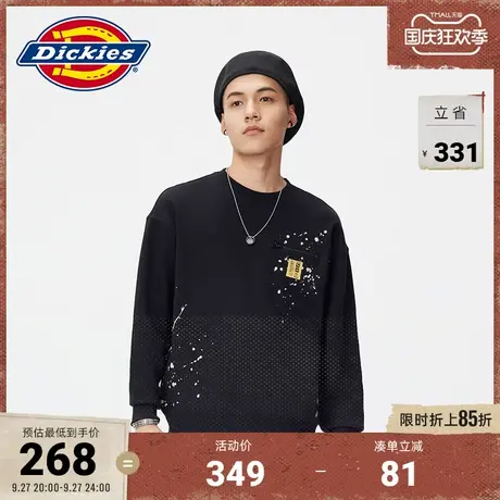 Dickies商场同款  男女情侣秋冬休闲舒适圆领美式卫衣图片