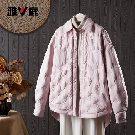 26雅鹿正品时尚显瘦羽绒服立领轻薄短款修身外套加厚保暖韩版薄款图片