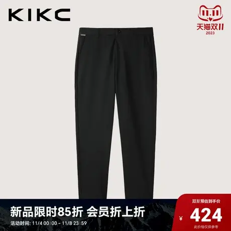 kikc休闲裤男2023秋冬新款商场同款商务休闲直筒修身小脚裤西裤商品大图