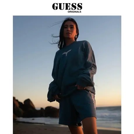 GUESSOriginals x 88rising胶囊系列新男士短裤-M3PD00K2Q40商品大图