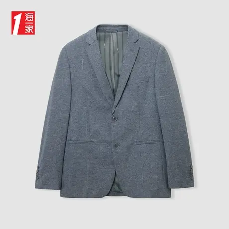 海一家经典平驳领西装外套2024春季新款商务休闲男士西服商品大图