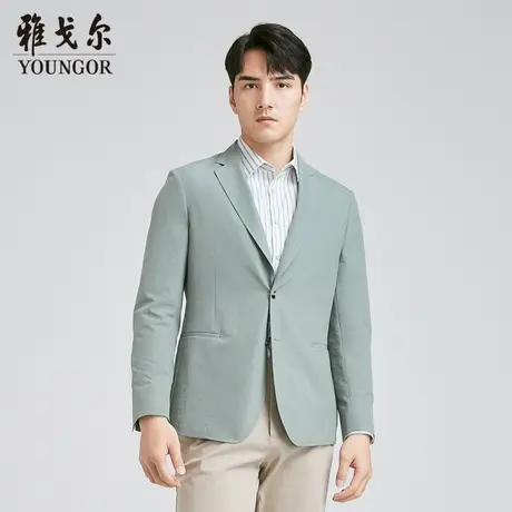 雅戈尔 商场同款男豆绿商务系列单西YXXB222727SJY商品大图