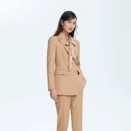 LANCY/朗姿春季新款时尚通勤西装外套垫肩女士商场同款专柜正品图片