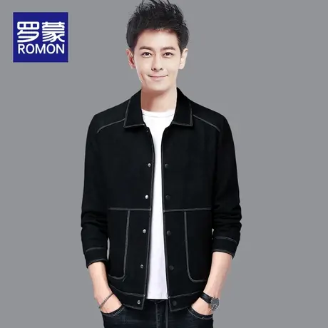 Romon/罗蒙男装夹克男秋季韩版男士外套潮流宽松休闲时尚春秋衣服商品大图