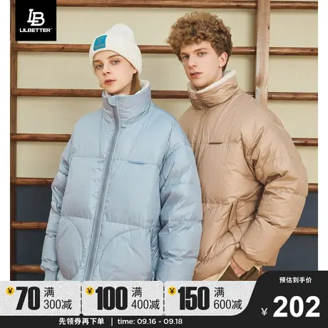 Lilbetter男士羽绒服短款情侣外套冬季潮牌防寒服保暖加厚羽绒衣图片