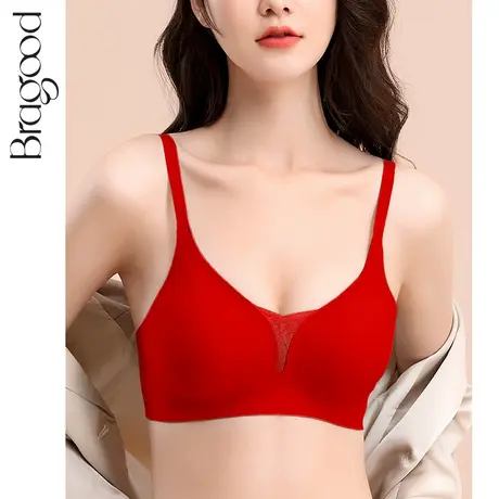 内衣女聚拢小胸大胸显小薄款无痕少女无钢圈夏季收副乳聚拢防下垂商品大图