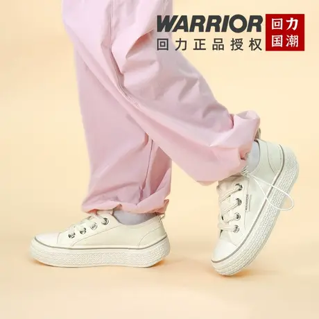 回力新款小熊帆布鞋女夏款透气休闲鞋子百搭增高厚底小白鞋平板鞋图片