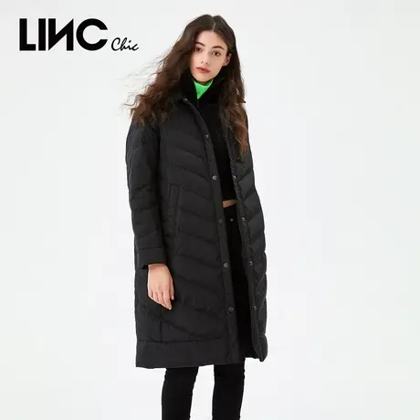 断码清仓LINC金羽杰羽绒服女中长款2023冬新款反季专柜女款面包服商品大图