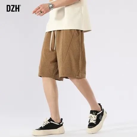 男士篮球运动短裤男款夏季宽松五分裤男2023新款焦糖色裤子大裤衩商品大图