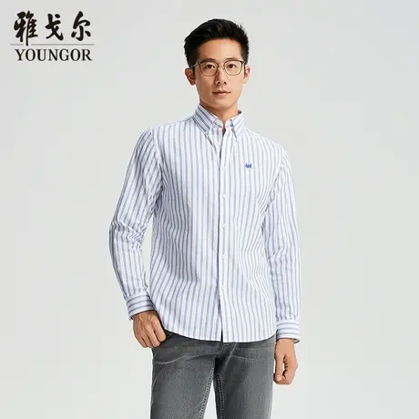 【商场同款】雅戈尔男士长袖衬衫春季新款官方商务休闲长袖衬衫男商品大图