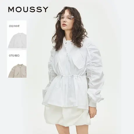 MOUSSY2025夏季新品城市运动风抽绳收腰夹克外套女028ISA30-2541图片