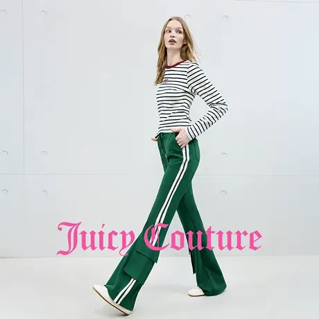 Juicy Couture橘滋休闲裤女2025年秋季新款微喇运动美式显腿长裤商品大图