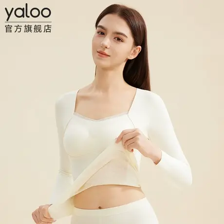 雅鹿保暖内衣女士带胸垫秋衣裤秋裤套装女款冬季发热打底线衣线裤商品大图