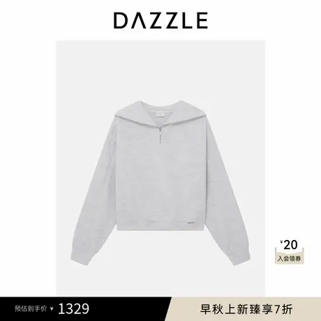 DAZZLE地素奥莱 卫衣/绒衫冬季翻领羊毛卫衣商品大图