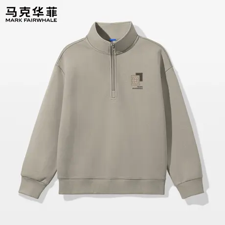 马克华菲潮流男士卫衣春秋季立领上衣男2025新款半拉链外套男款X图片