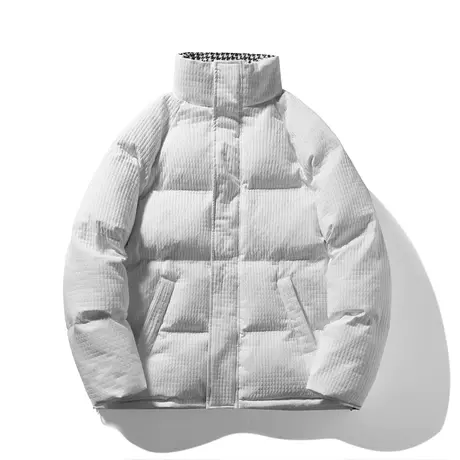 冬季立领纯色简约时尚男棉衣休闲大码保暖外套棉袄新型面料上衣服图片