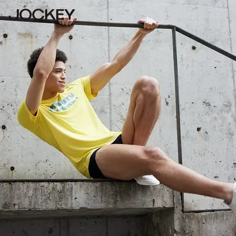 Jockey【失重系列】睡衣男士莫代尔薄款夏天可外穿家居服运动T恤商品大图