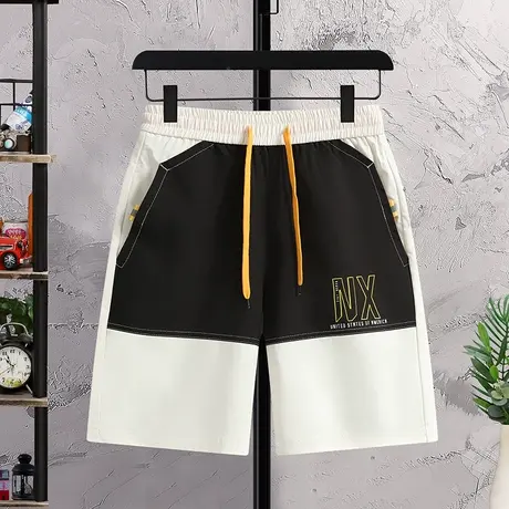 男士短裤2023夏季新款潮牌薄款宽松外穿沙滩裤子男装休闲五分中裤商品大图