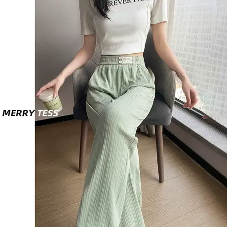 高腰哈伦休闲裤女秋季2023年新款爆款设计感小个子百搭潮流老爹裤商品大图