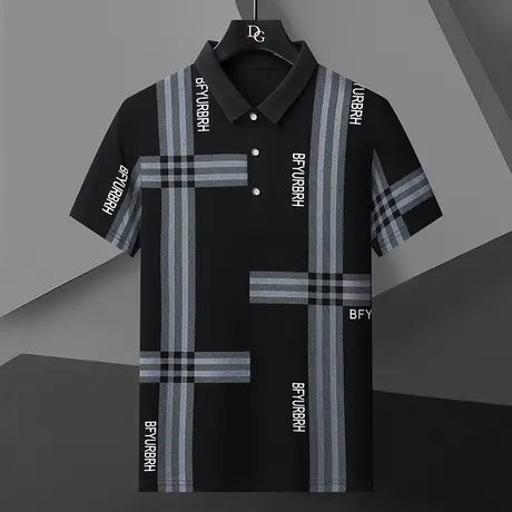 t恤男短袖Polo衫2023新款纯棉衣服外贸原男款潮牌体恤男装上衣服图片
