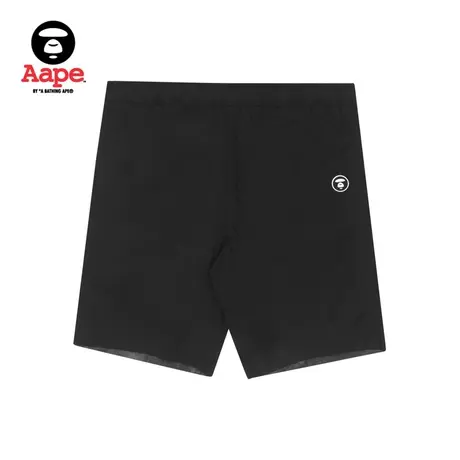 Aape旗舰店男装春夏猿颜徽章纯色印花扎染双面穿抽绳短裤6842XXI商品大图