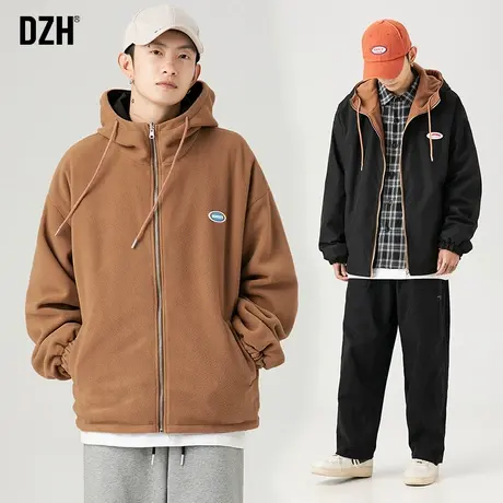 男士连帽外套男ins潮春秋港风潮流百搭衣服休闲夹克2023新款男装商品大图