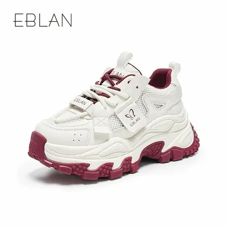 EBLAN/伊伴老爹鞋女2025春季新款百搭厚底增高休闲鞋时尚运动鞋商品大图