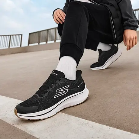 Skechers斯凯奇男鞋春夏季新款休闲运动网面透气减震闪穿鞋跑步鞋商品大图