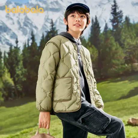 巴拉巴拉童装羽绒服男童2025新款早春女童时尚保暖宝宝百搭外套图片