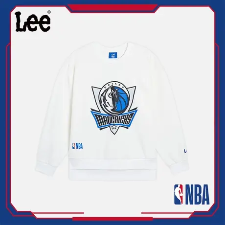 Lee童装印花logo套头卫衣男童女童2025年秋季新款休闲假两件卫衣商品大图