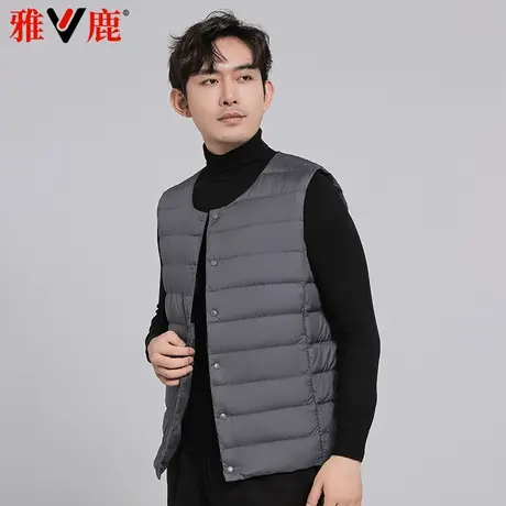 雅鹿2025新款羽绒服男马甲时尚内搭休闲百搭上衣商务通勤简约外套商品大图