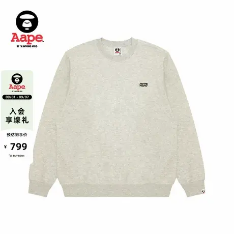 Aape旗舰店男装秋冬字母图案纯色简约休闲潮流圆领卫衣C373XAP商品大图