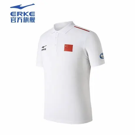 鸿星尔克体育冠军联名男士polo衫国家队出场服教练服夏季速干短袖商品大图