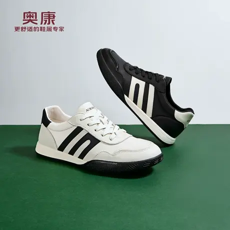 奥康 男鞋2026春季新款时尚百搭德训鞋简约日常舒适阿甘鞋休闲鞋商品大图