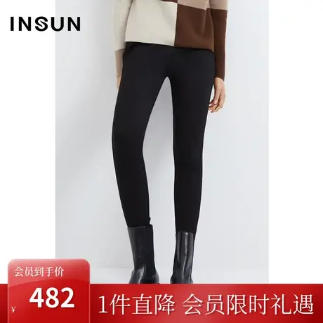 恩裳2022冬季时尚显腿长蓄热保暖百搭通勤休闲裤女装图片