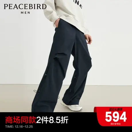 【商场同款】太平鸟男装 潮流伞兵裤机能风抽绳休闲长裤B3GBD4164商品大图