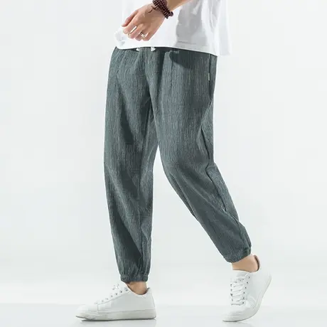 秋冬季男套装复古唐装中国风宽松盘扣一套衣服休闲两件套长袖长裤图片