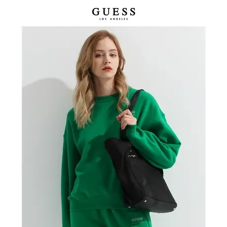 GUESS 时尚复古拉链简约通勤中性帆布包EYG839523商品大图